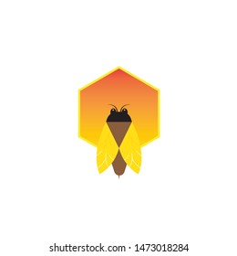 Honey Comb Logo Template Design Vector. Emblem, Design Concept, Creative Symbol,Icon
