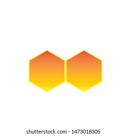 Honey Comb Logo Template Design Vector. Emblem, Design Concept, Creative Symbol,Icon
