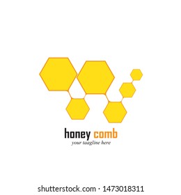 Honey Comb Logo Template Design Vector. Emblem, Design Concept, Creative Symbol,Icon
