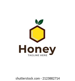Honey Comb Logo Template Design Vector, Emblem, Honey Design Concept, Creative Symbol,