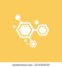 Honey Comb Logo Template Design Vector, Emblem, Honey Design Concept, Creative Symbol,