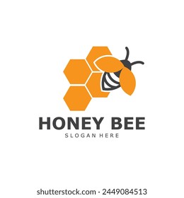 Honey Comb Logo Template Design Vector  Emblem  Honey Design Concept  Creative Symbol  Vector Design