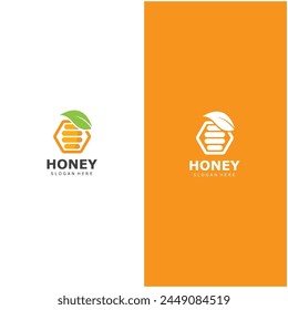 Honey Comb Logo Template Design Vector  Emblem  Honey Design Concept  Creative Symbol  Vector Design