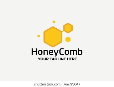 Honey Comb Logo Template Design Vector Stock Vector (Royalty Free ...