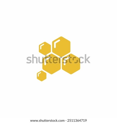 Honey Comb Logo Template Design Vector Emblem Honey Design Concept Creative Symbol Vector Design