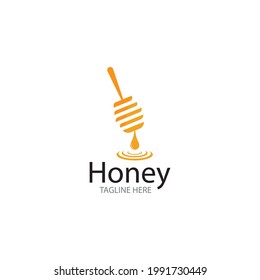 Honey comb logo vector icon concept design