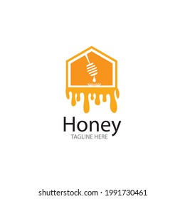 Honigwabenlogo, Vektorsymbol - Design