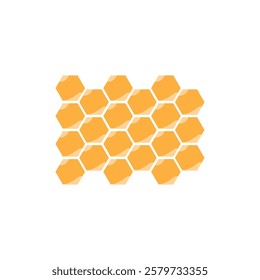 honey comb logo vector illustration template design