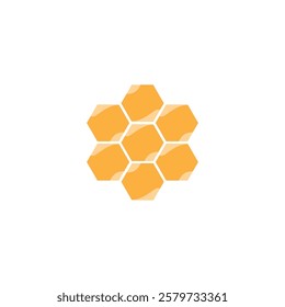 honey comb logo vector illustration template design