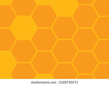 Honey comb Orange color Abstract background design  vector illustration