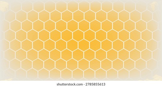 Honey comb pattern with abstract background colors