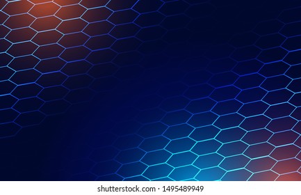 honey comb pattern demo in digital way 