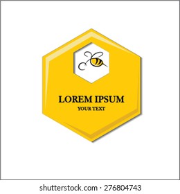 Honey comb template for logo