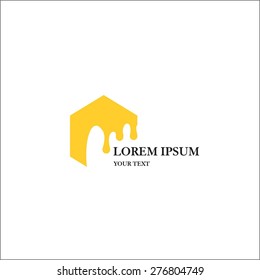 Honey comb template for logo