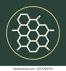 Honey comb trendy icon handsome abstract vector illustration colorful artwork lovely design.eps