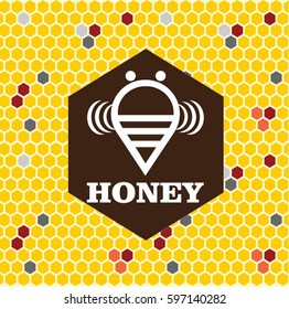 honey comb vector
