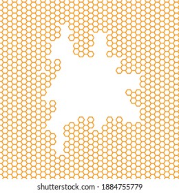 honey comb vector background  illustration design 