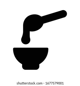 honey comb vector glyph flat icon 