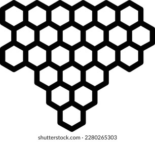 Honey comb Vector Icon Design Illustration