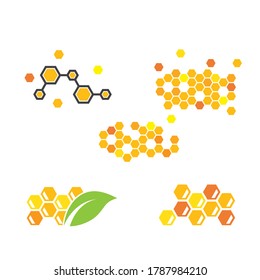 honey comb vector icon illustration design 