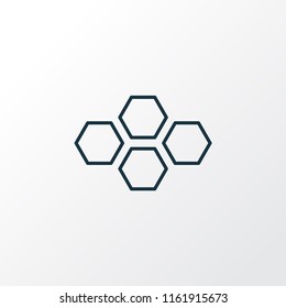 Honey combs icon line symbol. Premium quality isolated hive element in trendy style.