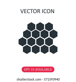 Honey combs icon vector