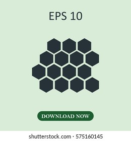 Honey combs icon vector