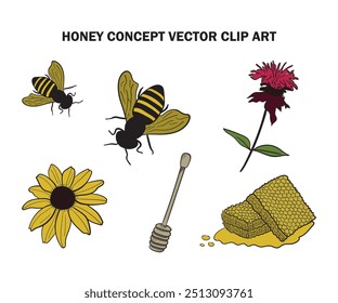 Honey Concept vector clip art