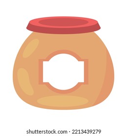 honey container icon flat isolated