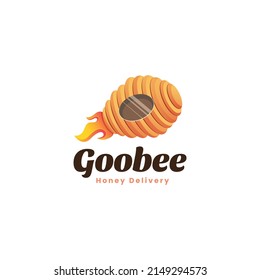 Honey Delivery Logo Template Design