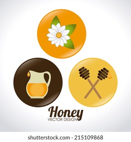 Honey design over white background, vector illustration