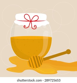 Honey digital design, vector illustration eps 10.