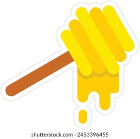 Honey Dip vector icon. Can be used for printing, mobile and web applications.