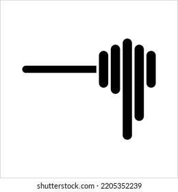 Honey dipper with drop icon. Symbol of beekeeping. vector illustration on white backgroumd.