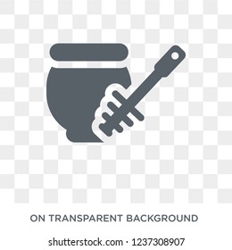 honey dipper icon. honey dipper design concept from Kitchen collection. Simple element vector illustration on transparent background.