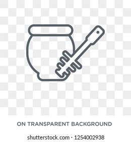 honey dipper icon. honey dipper design concept from Kitchen collection. Simple element vector illustration on transparent background.