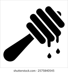 Honey Dipper Icon Element For Design