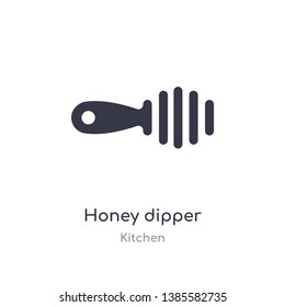 honey dipper icon. isolated honey dipper icon vector illustration from kitchen collection. editable sing symbol can be use for web site and mobile app