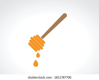 Honey Dipper icon. honey icon vector