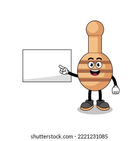 honey dipper illustration doing a presentation , character design
