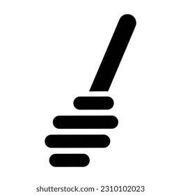 Honey dipper logo vector illustration symbol design