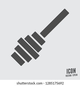 Honey dipper stick icon vector 