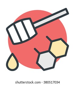 Honey Dipper Vector Icon