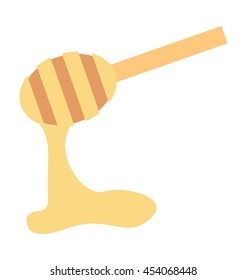 Honey Dipper Vector Icon