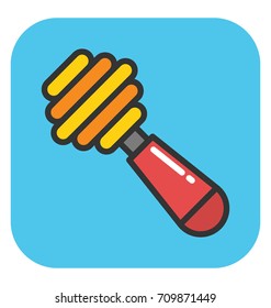 Honey Dipper Vector Icon