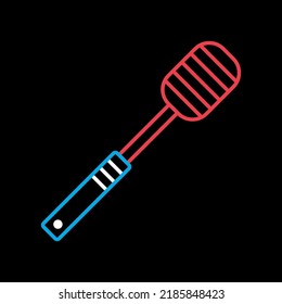 Honey dipper vector isolated on the black icon. Kitchen appliances. Graph symbol for cooking web site design, logo, app, UI