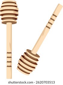 honey dipper, Wooden Honey Dipper.
