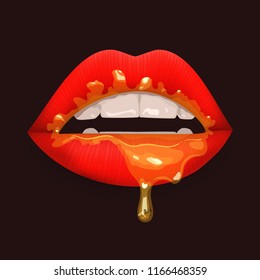 Honey Dripping Lips