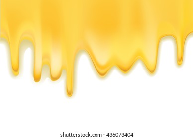 Honey Dripping Over White Background Vector Stock Vector (Royalty Free ...