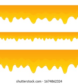 Honey dripping vector design illustration isolated on white background